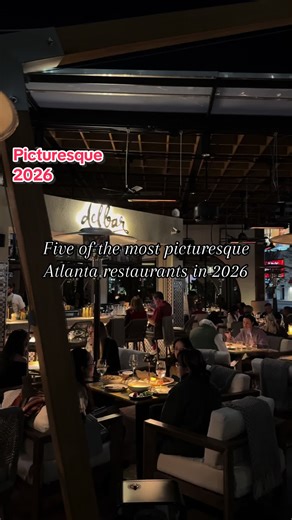 Five of the most picturesque Atlanta restaurants in 2026📸comment where we missed! #atlanta #atl #beautiful #atlantaresturants #atlantafood