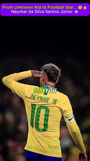 ⚽ The Incredible Neymar Story: From Brazil's Streets to Football Legend 🌟 Did you know that Neymar Jr. grew up in a humble neighborhood in Brazil and dreamed of becoming a professional football player? Through relentless hard work, extraordinary talent, and unwavering determination, he transformed his life and became one of the most famous football stars in the world. From playing barefoot on the streets to shining on the biggest stages in world football, Neymar's journey is a powerful reminder
