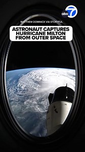 4.1M views · 10K reactions | WILD! NASA astronaut Matthew Dominick posted a spectacular time-lapse video taken aboard the International Space Station that shows Hurricane Milton swirling through the Gulf of Mexico before its expected landfall in Florida. Hurricane Milton live updates: https://abc7.la/4dKrXoi | ABC7 | Facebook