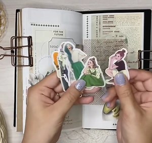 1.5K views · 124 reactions | Lovely spread for you all ❣️ #fyp #asmr #journaling #journal #handbook #diy #diycrafts #diary #junk #recycling #sticker #stickerart #classicjournal #vintagejournal #junkjournal #stickerlovers | Brave's Stickers ASMR TV | Facebook