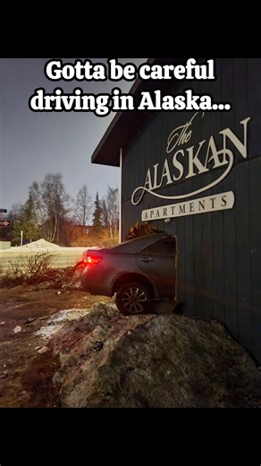 Alaskan Crashes into a building! Roads can freeze up fast! You Can't Park There! Anchorage
