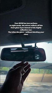 IRVM = Interior Rear View Mirror That flip switch. How to use it and why use it.