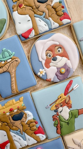 I was obsessed with Maid Marian when I was little and I’m so happy with how she turned out on this cookie!  • • • • • • • #beachbluekitchen #discoverunder5k #sugarcookie #sugarcookies #sugarcookieart #sugarcookiesofinstagram #sugarcookiesfordays #cookieart #cookieartist #sugarcookiedecorating #disneycookie #robinhoodcookies #robinhood #disneyrobinhood | Beach Blue Kitchen | Facebook