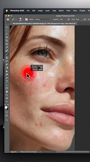 High end skin retouching photoshop tutorial #commercialphotoediting #photoshopskinretouching