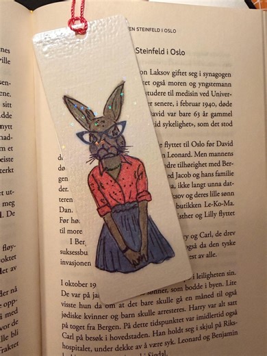 Whimsical Rabbit Bookmark | Handmade Illustrated Bunny With Tassel - Etsy