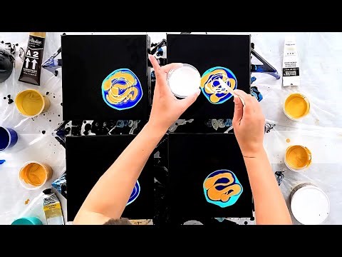 Which Mixture Created the Most Beautiful Cells? Best Gold Part 3! - Paint and Water Experiment