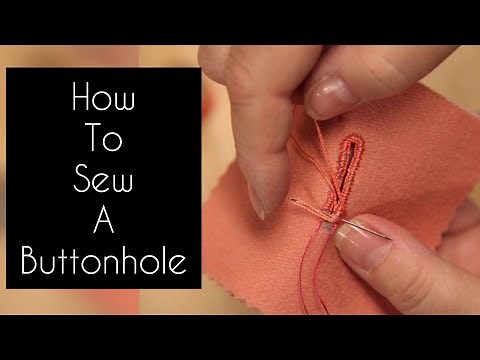 How to sew a handmade buttonhole