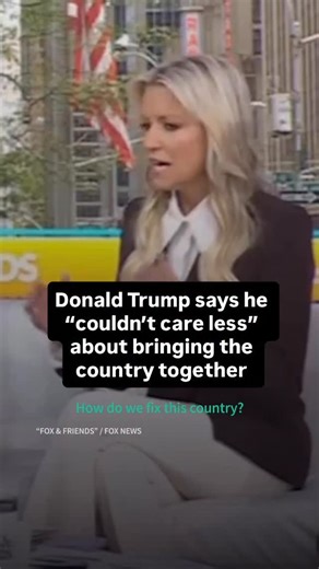 Donald Trump said he “couldn’t care less” about bringing the country together after Charlie Kirk’s shooting. 🎥: Fox News | HuffPost