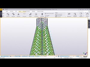 Telecommunication Tower Modeling in Tekla Structures Part4