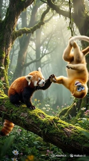 A Tiny Moment of Friendship in the Forest