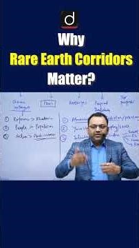 Rare Earth Corridors Explained | Union Budget | Drishti IAS English #shorts #rareearth #budget