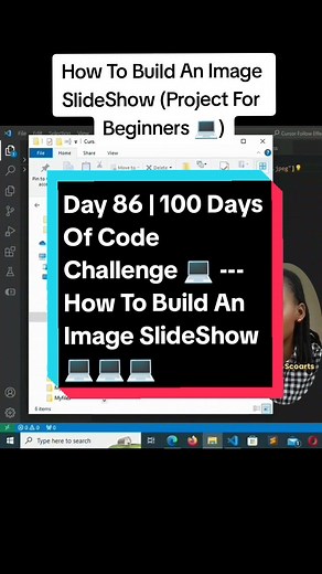 Day 86 | 100 Days Of Code Challenge 💻💻💻 --- How To Build An Image SlideShow 💻💻💻 #build #project #image #javascript #slideshow