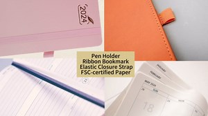 Pocket 2024 Planner by BEZEND, Small Calendar for Purse 3.5" x 6", Daily Weekly and Monthly Agenda with Pen Holder, Hard Cover - Lemon