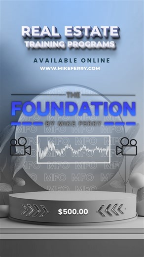 Real Estate Agents are you struggling to stay consistent in a shifting real estate market? Many agents chase quick wins but never build the systems that create long-term success. That’s why Mike Ferry created “The Foundation” ... a step-by-step training that walks you through the 10 most essential components of production. From scheduling and scripts to prospecting, lead follow-up, and presentations … this is how top producers are built. 🔑 Build your base. Build your business. 👉 Start today:ht