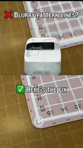 Crisp Pattern Lines from Epson UST Projector #projectorsewing #sewingtools #sewinghacks #sewingtips