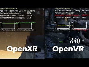 OpenXR vs OpenVR comparison (RE8)