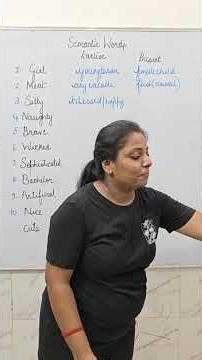 Semantic words - whose meanings change with the passage of time.