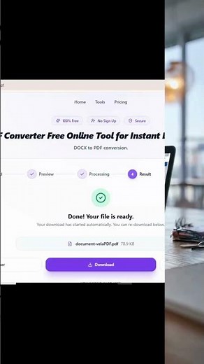 How to Convert Word to PDF Online Easily with VelaPDF | DOC & DOCX to PDF Converter