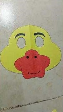 easy way to make duck mask
