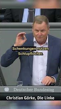 Christian Görke: Gekürzte Rede zur Erbschaftssteuer (19.12.25)