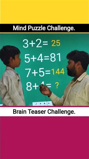 Test Your Brain Power! Solve This Viral Math Trick 🎯 #MathPuzzle #BrainTeaser #MindPuzzle