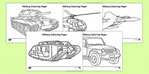 Military Colouring Pages