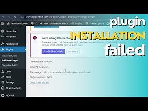 How To Fix Plugin Installation Failed in WordPress