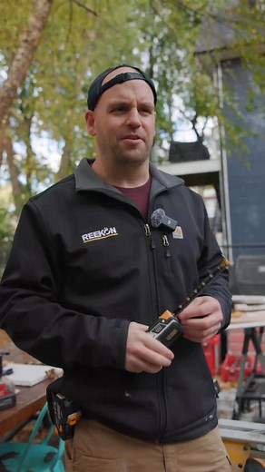 Sharing batches of measurements without any shouting using digital tape measures on this @bostonexteriorremodeling siding job | Reekon Tools