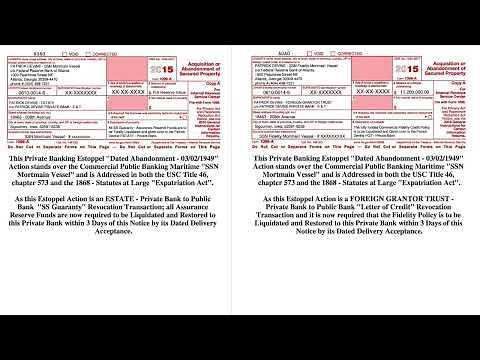 1099-A Social Security Number Mortmain Vessel #estate #FGT