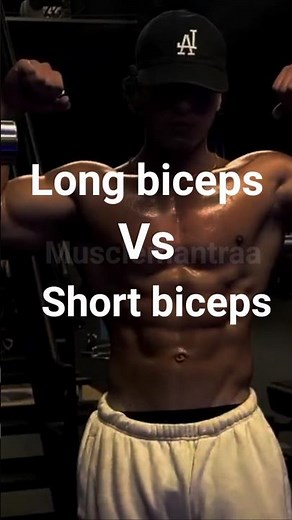 "Long vs Short Biceps: What’s the Difference?" #fitnesstips #biceps #gym #workouttips #beginners