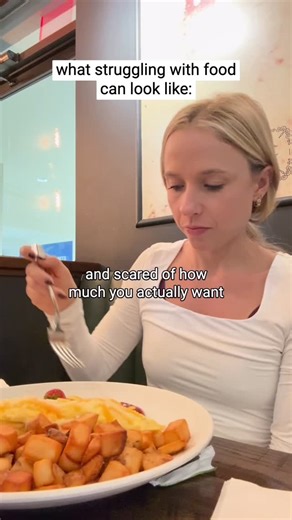 Bonnie, RD on Instagram: "What struggling with food can look like. Can you relate?💔 I see people carrying so much guilt and shame around their struggles, feeling like they are alone or that something is wrong with them. If you feel the same way, please know this is a much more common struggle than most people realize and that it is possible to change the way you think + feel about food for the better. DCR is a team of weight neutral, anti-diet Registered Dietitians who specialize in disordered