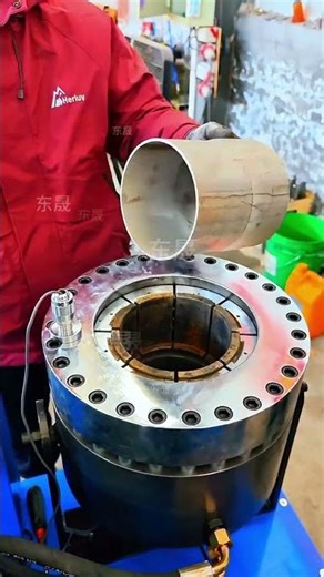 Tube shrinking machine, stainless steel tube shrinking and insertion #Dongsheng Tube Shrinking