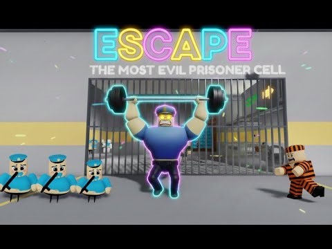 IMMORTAL POLICE BARRY! 💪😱 Can I Escape the Prison, Muscle? (OBBY ROBLOX)