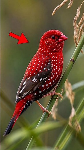 This Tiny Bird Turns Into a Living Ruby | Strawberry Finch Facts