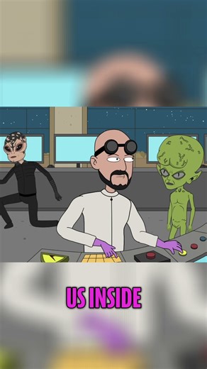 Aliens' Cover Blown?! Epic Battle in Room with Computer Monitors #alien #memes #funny #alienlife