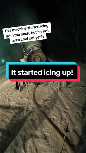 This #snow machine started icing up from the back into the fan blades.... | snow machine