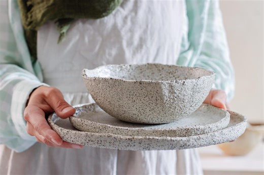 Handmade Ceramic Dinnerware for Design Lovers Organic Table - Etsy