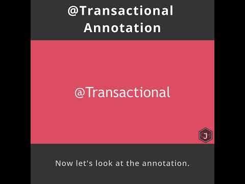 @Transactional Annotation with Spring Boot