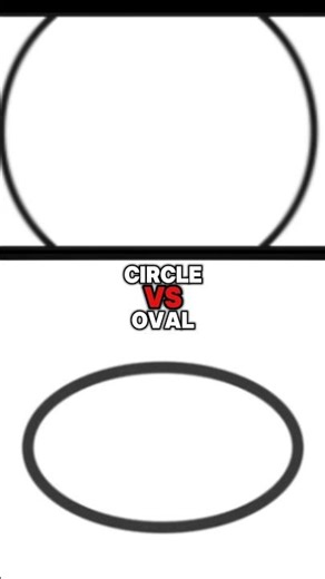 Circle VS Oval #circle #oval #shapes #shape #memes