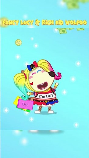 Fancy Lucy & Rich Kid Wolfoo #wolfooshorts #wolfoofunnyshorts