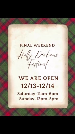 Last weekend unlocked at the Holly Dickens Festival in Downtown Holly. We are open and waiting for you! Today, 11am until 6pm and tomorrow 12pm until 5pm! #smalltownchristmas | Holly Dickens Festival