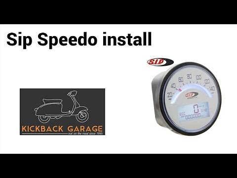 Sip Speedo install on a lambretta Series 1