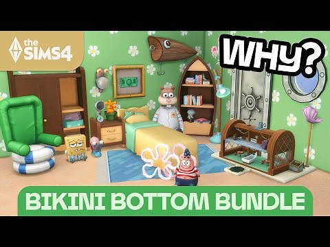 WHY? SPONGEBOB KITS… // The Sims 4 Bikini Bottom Bundle Build & Buy Overview