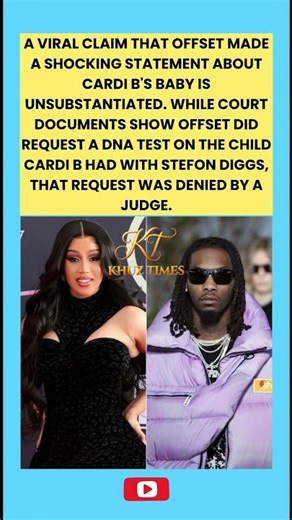 Offset's Request for DNA Test on Cardi B's Baby Denied by Judge ⚖️ #News#cardib #offset #dna