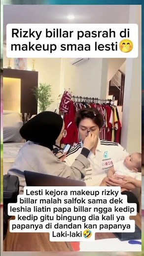 Rizky billar pasrah di makeup🤭 #lestikejor #lestibillar #trending #feedshorts
