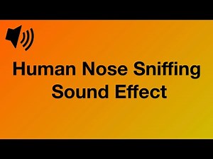 Human Nose Sniffing - Sound Effect [4K]