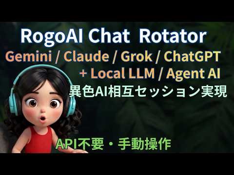 【老後AI】異色AI相互セッション実現！｜Chat Rotator公開（API不要・規約準拠）