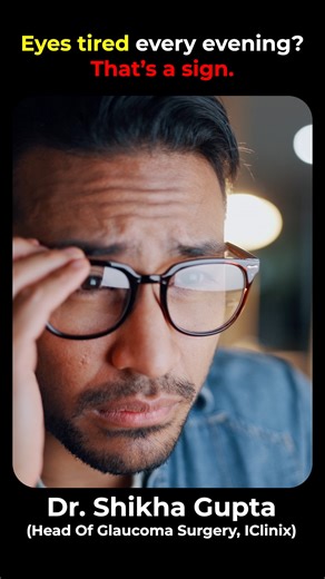 Varun Gogia on Instagram: "Eyes feeling tired by evening is not always due to long working hours. It can be a sign of presbyopia, where near vision needs support, or convergence insufficiency, a condition affecting eye muscle coordination during close work. Both conditions are common and manageable with proper evaluation and treatment. There is no need to panic. A simple eye checkup can identify the cause and help restore comfort and visual ease in daily life. For expert eye evaluation and perso