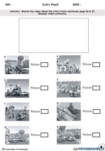 Let's Play Year 1 (Watch video, number) worksheet