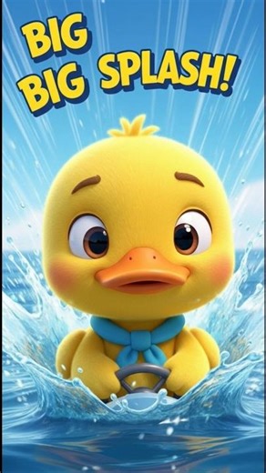 BIGGEST SPLASH EVER 💦💥 | Speed Boat Water Fun #KidsShorts #CuteDuck #CuteAnimals #3DAnimation